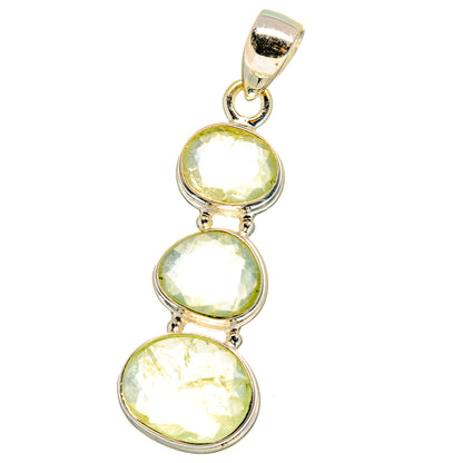 Prehnite Pendants handcrafted by Ana Silver Co - PD16231 - Photo 2