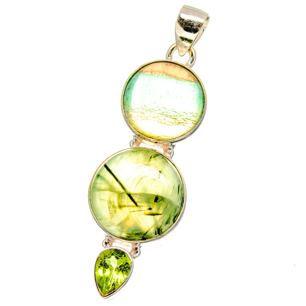 Prehnite Pendants handcrafted by Ana Silver Co - PD16249