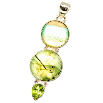 Prehnite Pendants handcrafted by Ana Silver Co - PD16249
