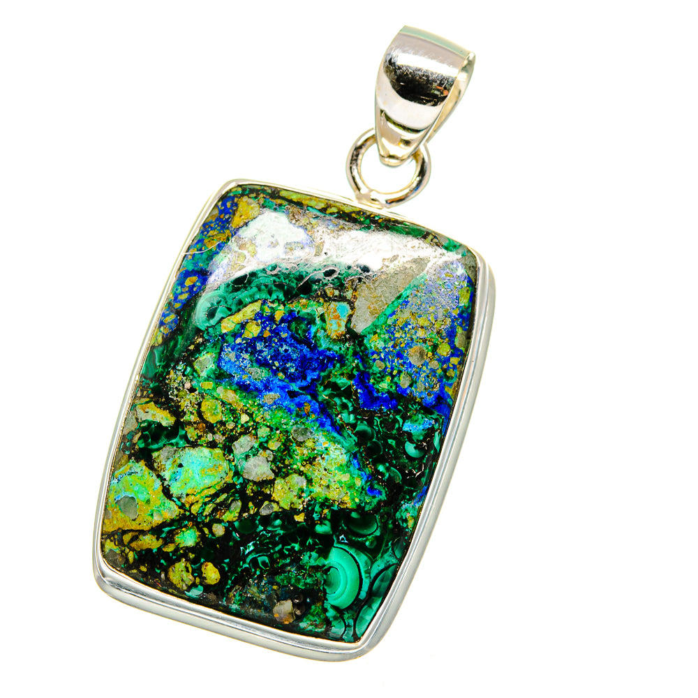 Azurite Malachite Pendants handcrafted by Ana Silver Co - PD16251