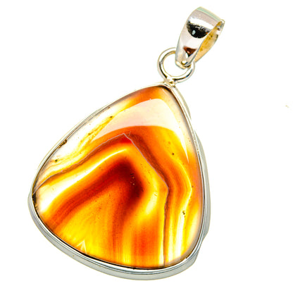 Botswana Agate Pendants handcrafted by Ana Silver Co - PD16257