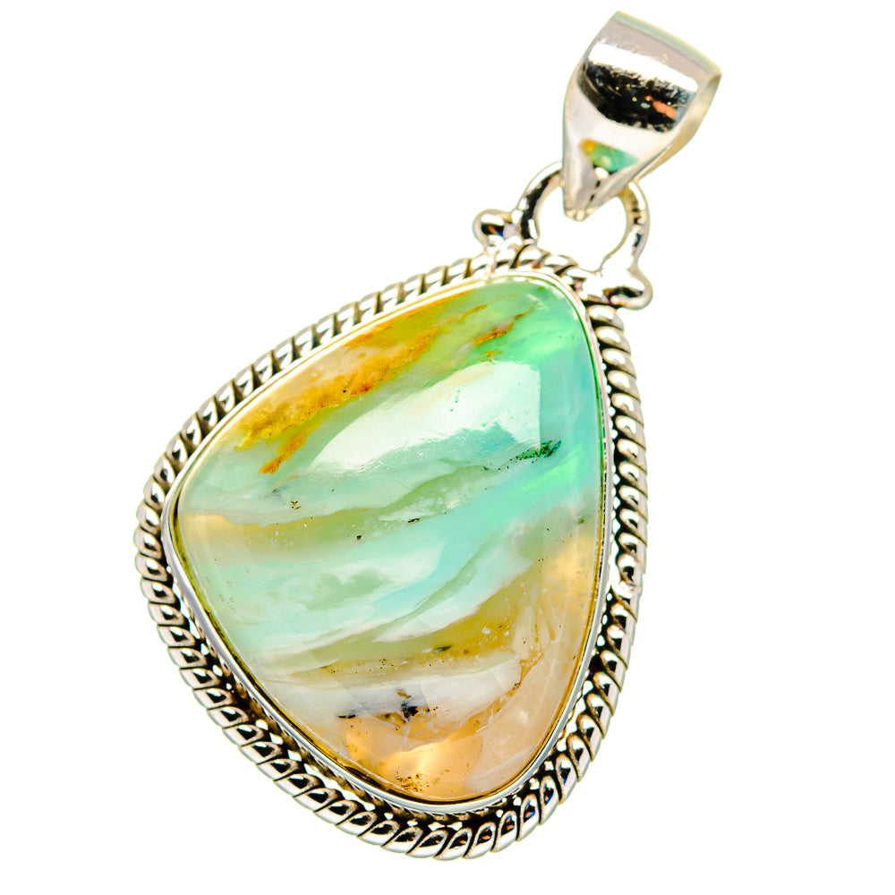 Peruvian Opal Pendants handcrafted by Ana Silver Co - PD16279