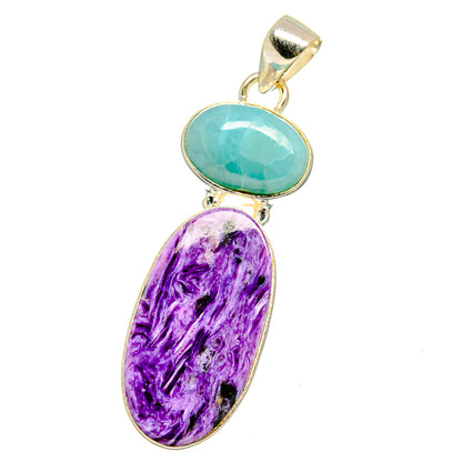 Charoite Pendants handcrafted by Ana Silver Co - PD16282