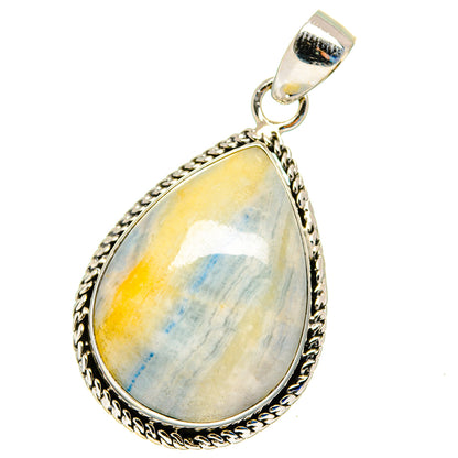 Blue Scheelite Pendants handcrafted by Ana Silver Co - PD16287