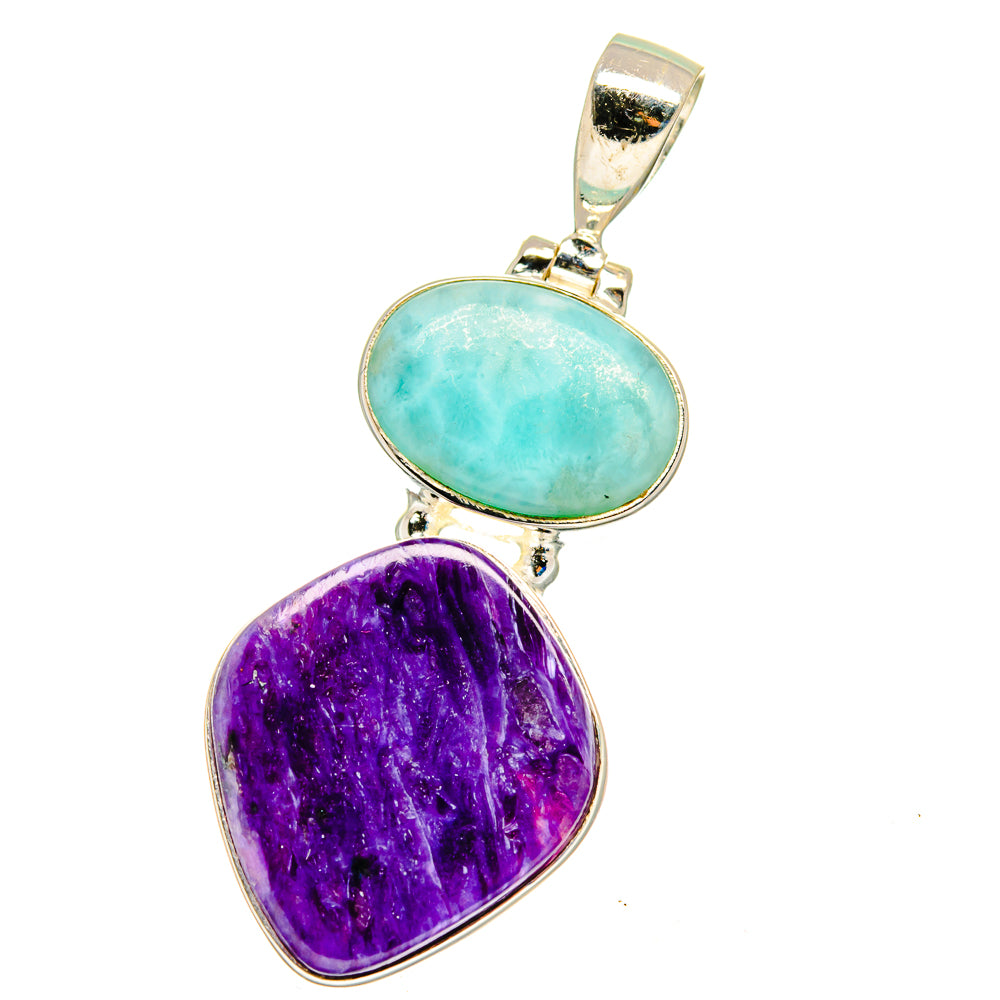 Charoite Pendants handcrafted by Ana Silver Co - PD16298