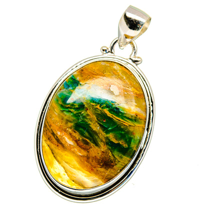 Peruvian Opal Pendants handcrafted by Ana Silver Co - PD16299