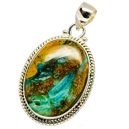 Peruvian Opal Pendants handcrafted by Ana Silver Co - PD16301