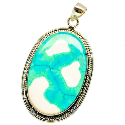 Green Howlite Pendants handcrafted by Ana Silver Co - PD16305