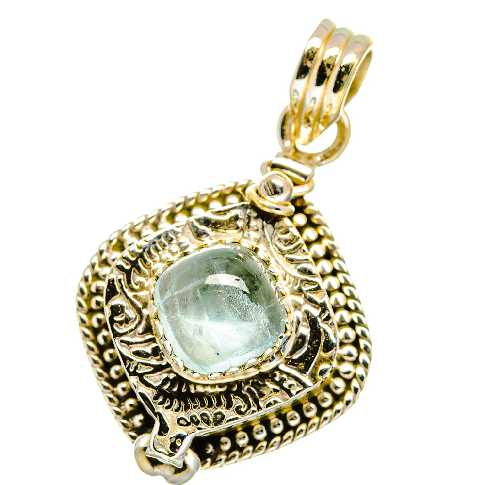 Aquamarine Pendants handcrafted by Ana Silver Co - PD16357