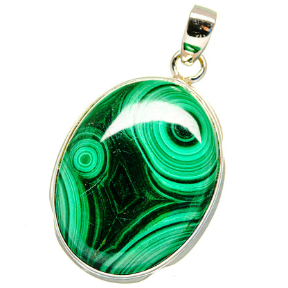 Malachite Pendants handcrafted by Ana Silver Co - PD16371