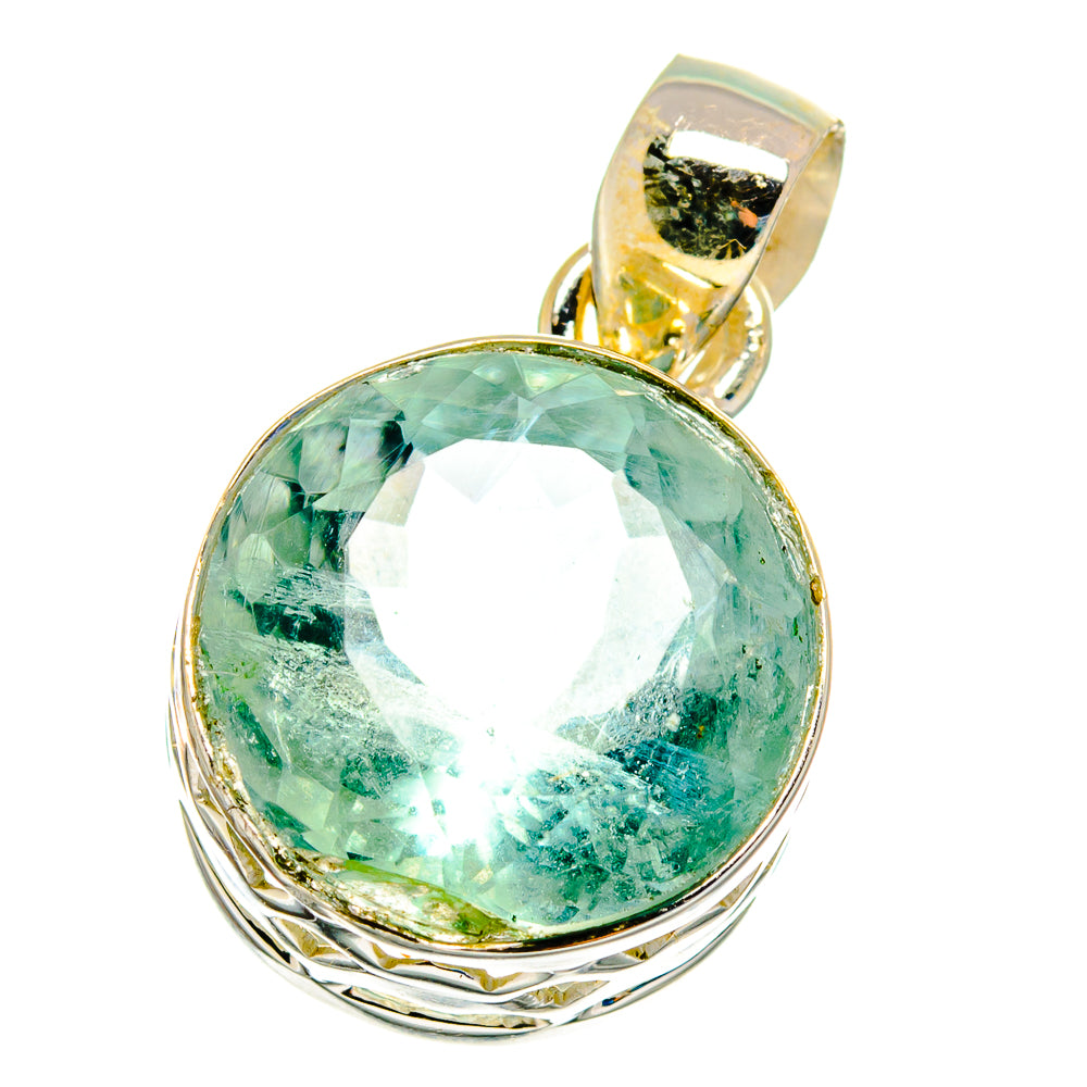 Blue Fluorite Pendants handcrafted by Ana Silver Co - PD16373