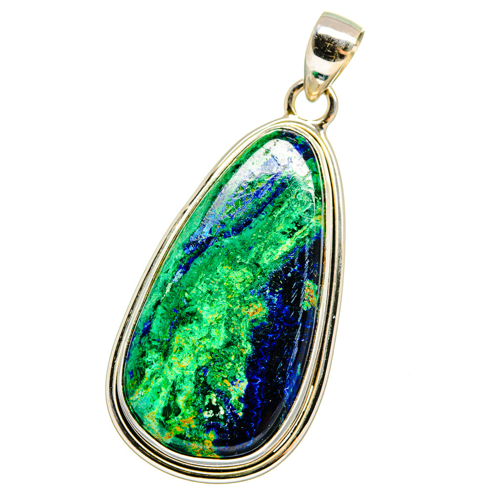 Azurite Malachite Pendants handcrafted by Ana Silver Co - PD16397