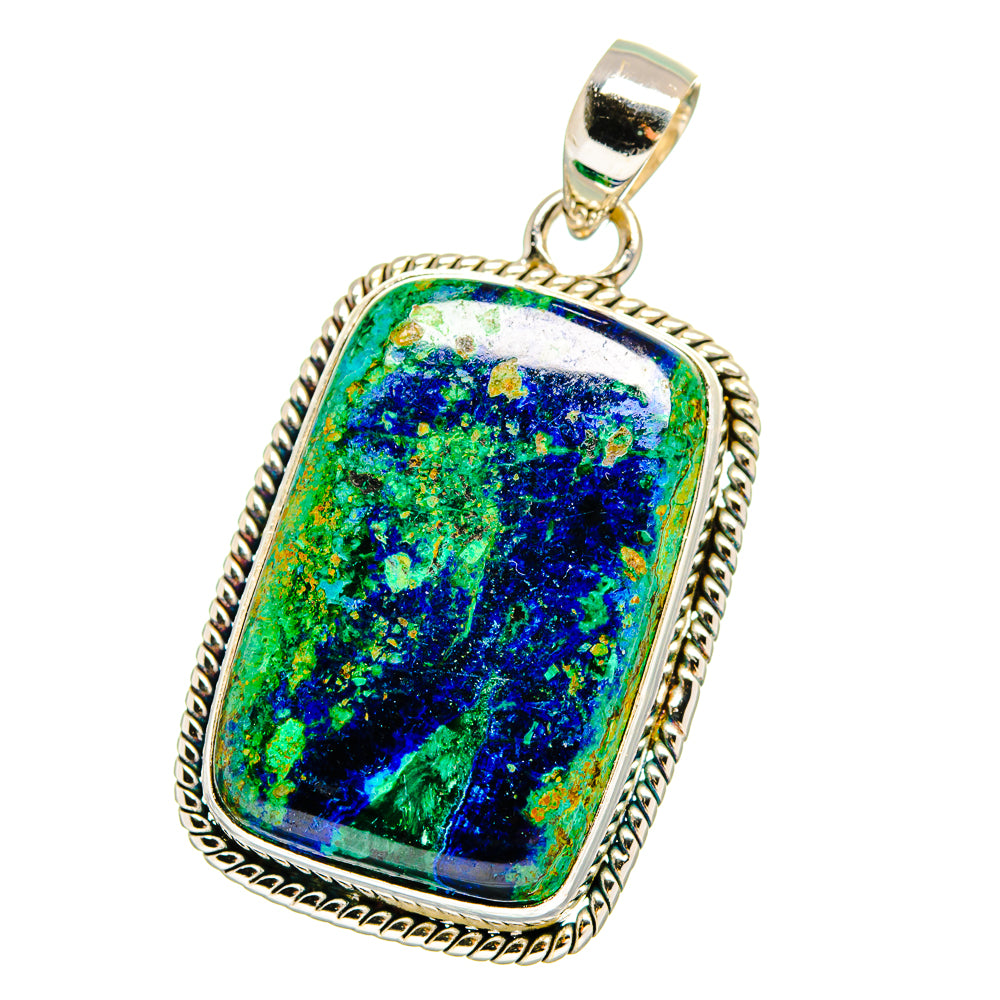 Azurite Malachite Pendants handcrafted by Ana Silver Co - PD16399