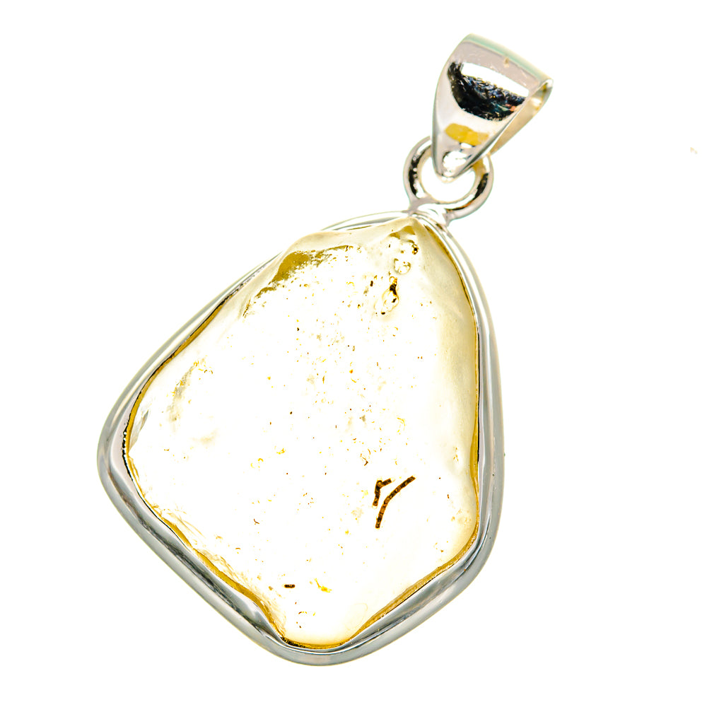 Libyan Desert Glass Pendants handcrafted by Ana Silver Co - PD16413