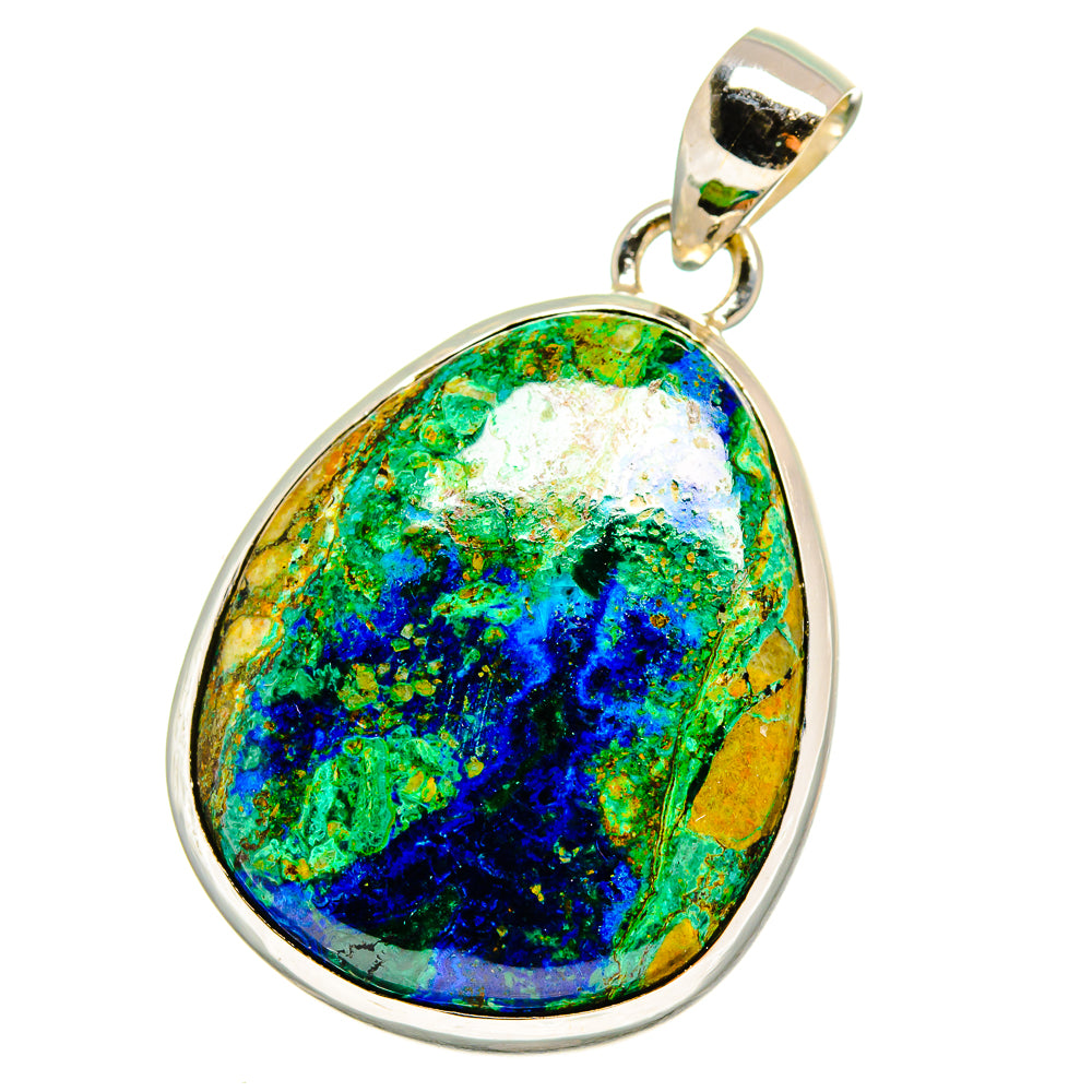 Azurite Malachite Pendants handcrafted by Ana Silver Co - PD16416