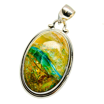 Peruvian Opal Pendants handcrafted by Ana Silver Co - PD16424