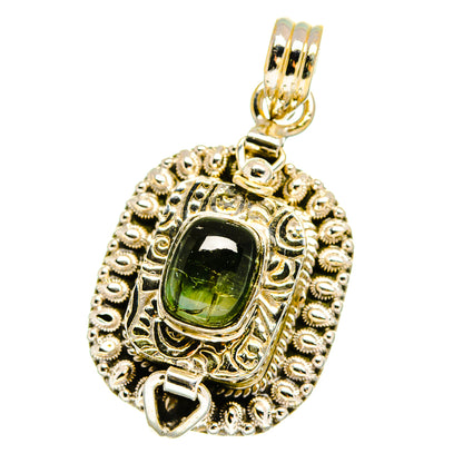 Green Tourmaline Pendants handcrafted by Ana Silver Co - PD16428