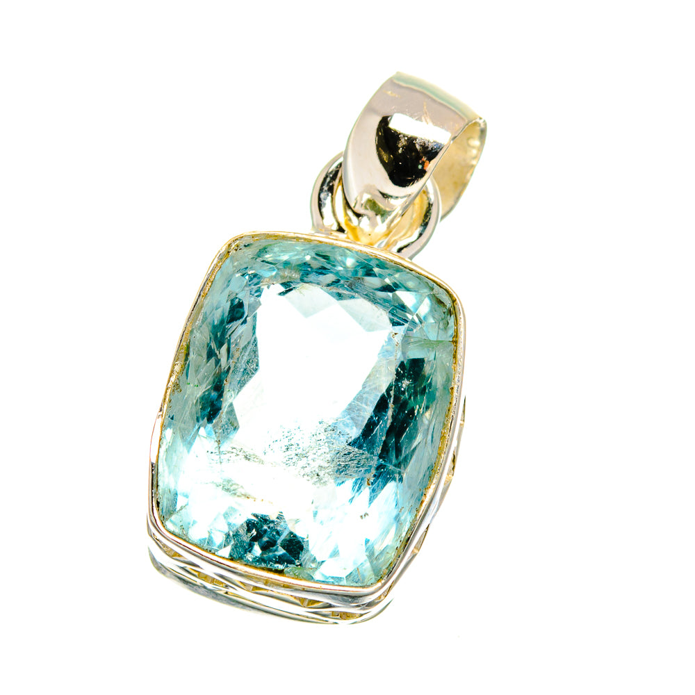 Blue Fluorite Pendants handcrafted by Ana Silver Co - PD16431