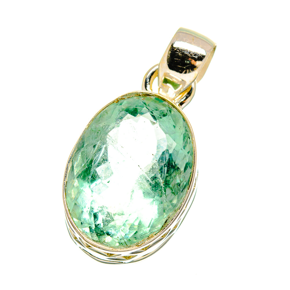 Green Fluorite Pendants handcrafted by Ana Silver Co - PD16433