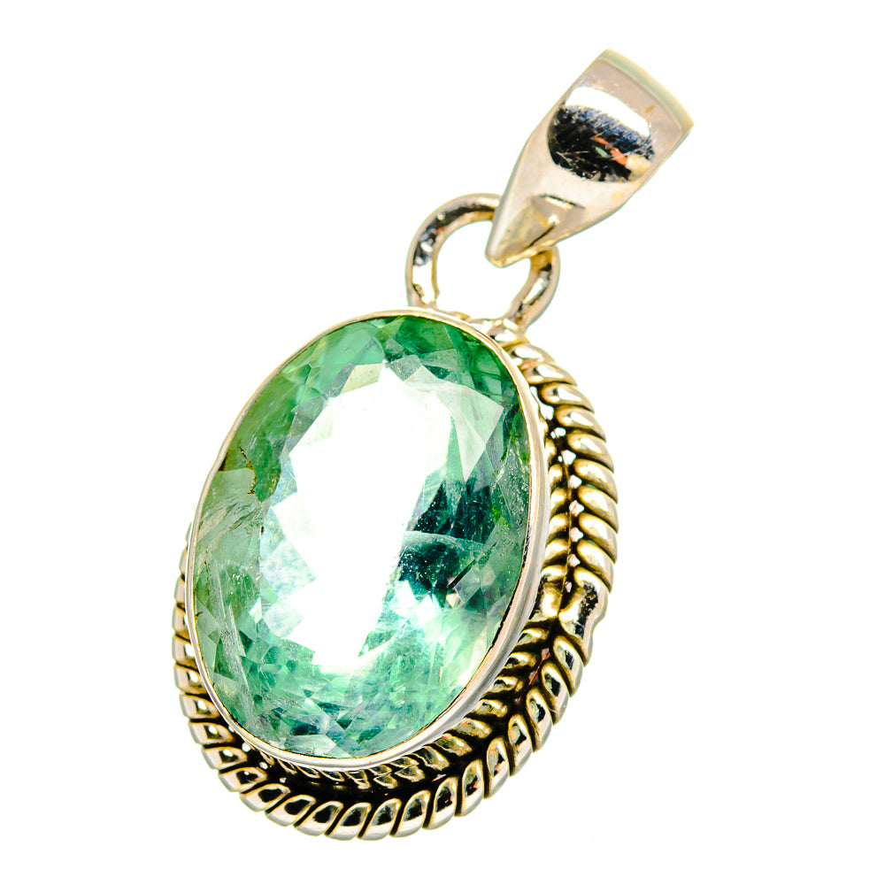 Green Fluorite Pendants handcrafted by Ana Silver Co - PD16434