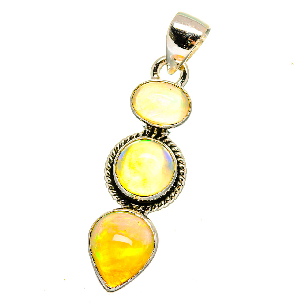 Ethiopian Opal Pendants handcrafted by Ana Silver Co - PD16438
