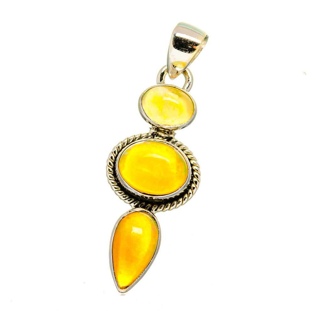 Ethiopian Opal Pendants handcrafted by Ana Silver Co - PD16443