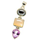 Moonstone, Hematite, Amethyst Pendants handcrafted by Ana Silver Co - PD16444