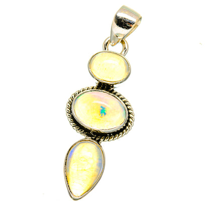 Ethiopian Opal Pendants handcrafted by Ana Silver Co - PD16445