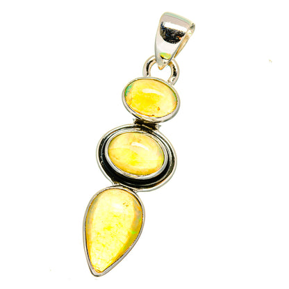 Ethiopian Opal Pendants handcrafted by Ana Silver Co - PD16451