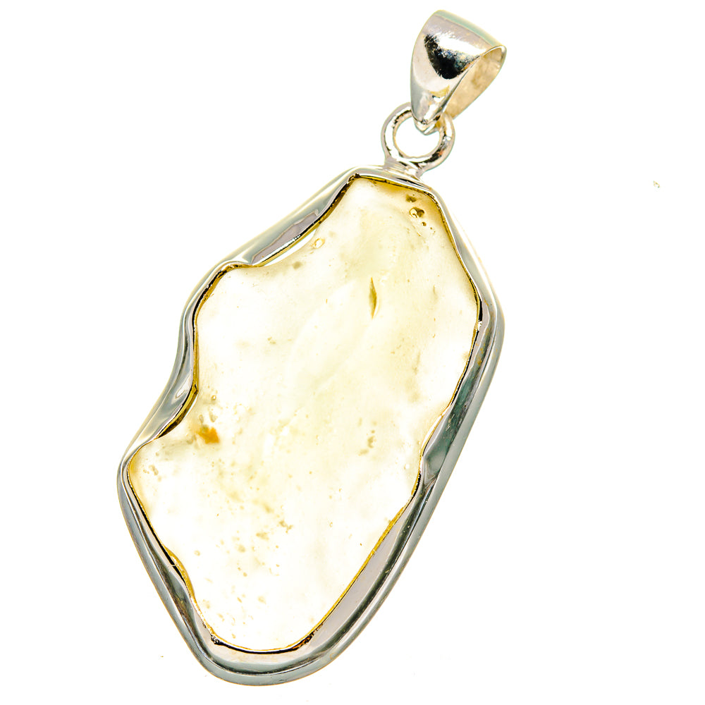 Libyan Desert Glass Pendants handcrafted by Ana Silver Co - PD16453