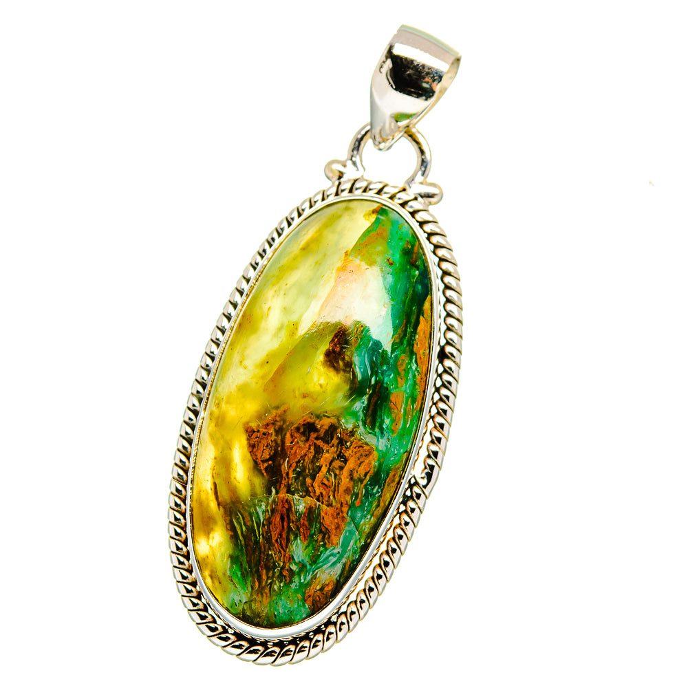 Peruvian Opal Pendants handcrafted by Ana Silver Co - PD16469