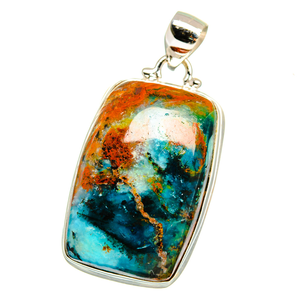 Peruvian Opal Pendants handcrafted by Ana Silver Co - PD16478