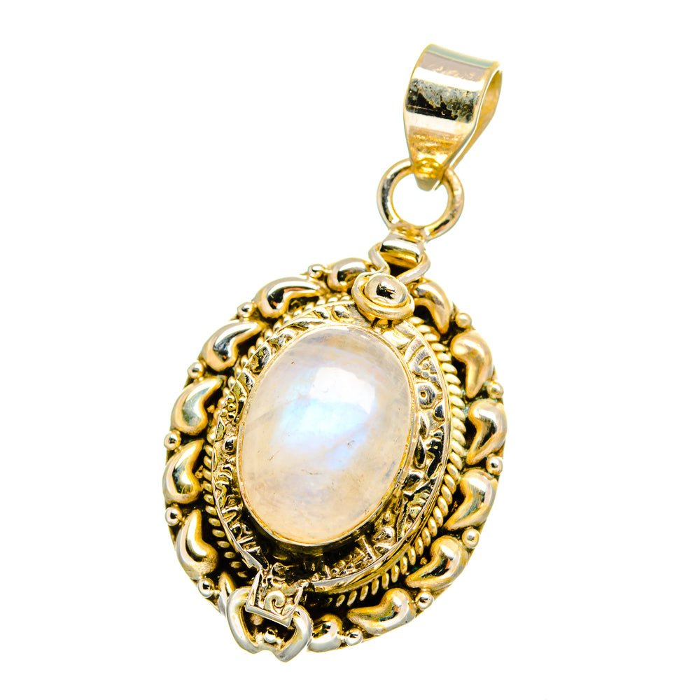 Rainbow Moonstone Pendants handcrafted by Ana Silver Co - PD16481
