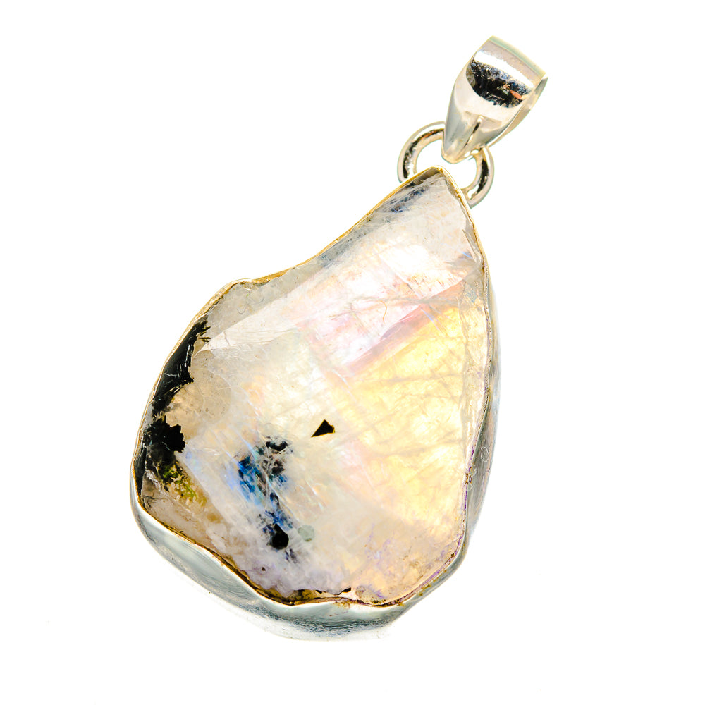 Rainbow Moonstone Pendants handcrafted by Ana Silver Co - PD16482