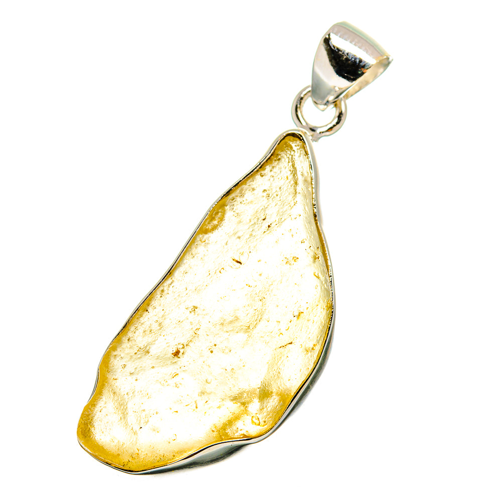 Libyan Desert Glass Pendants handcrafted by Ana Silver Co - PD16483