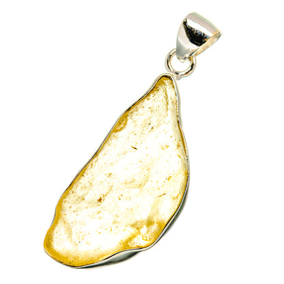 Libyan Desert Glass Pendants handcrafted by Ana Silver Co - PD16483
