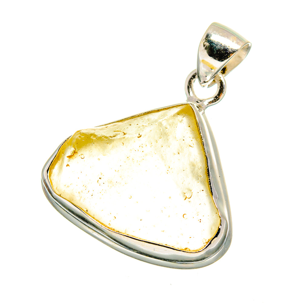 Libyan Desert Glass Pendants handcrafted by Ana Silver Co - PD16484