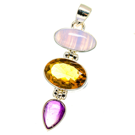 Mandarin Citrine Pendants handcrafted by Ana Silver Co - PD16490