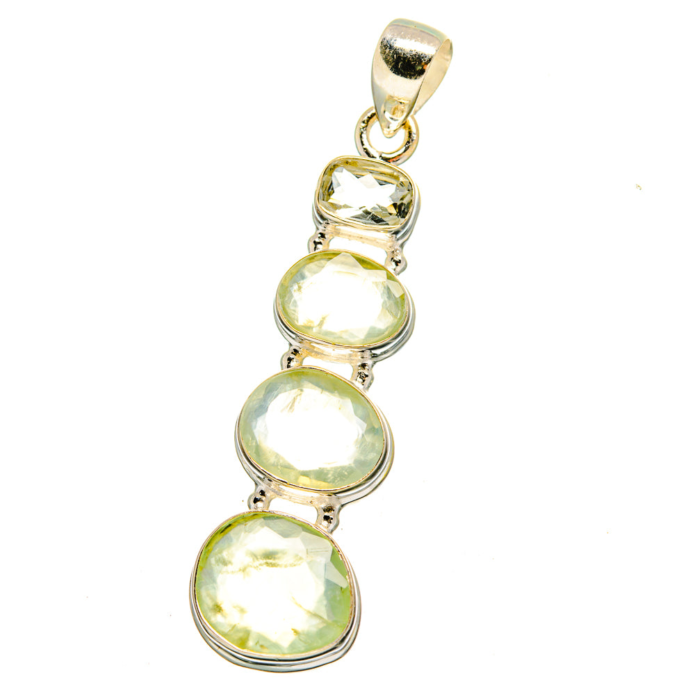Prehnite Pendants handcrafted by Ana Silver Co - PD16491 - Photo 2