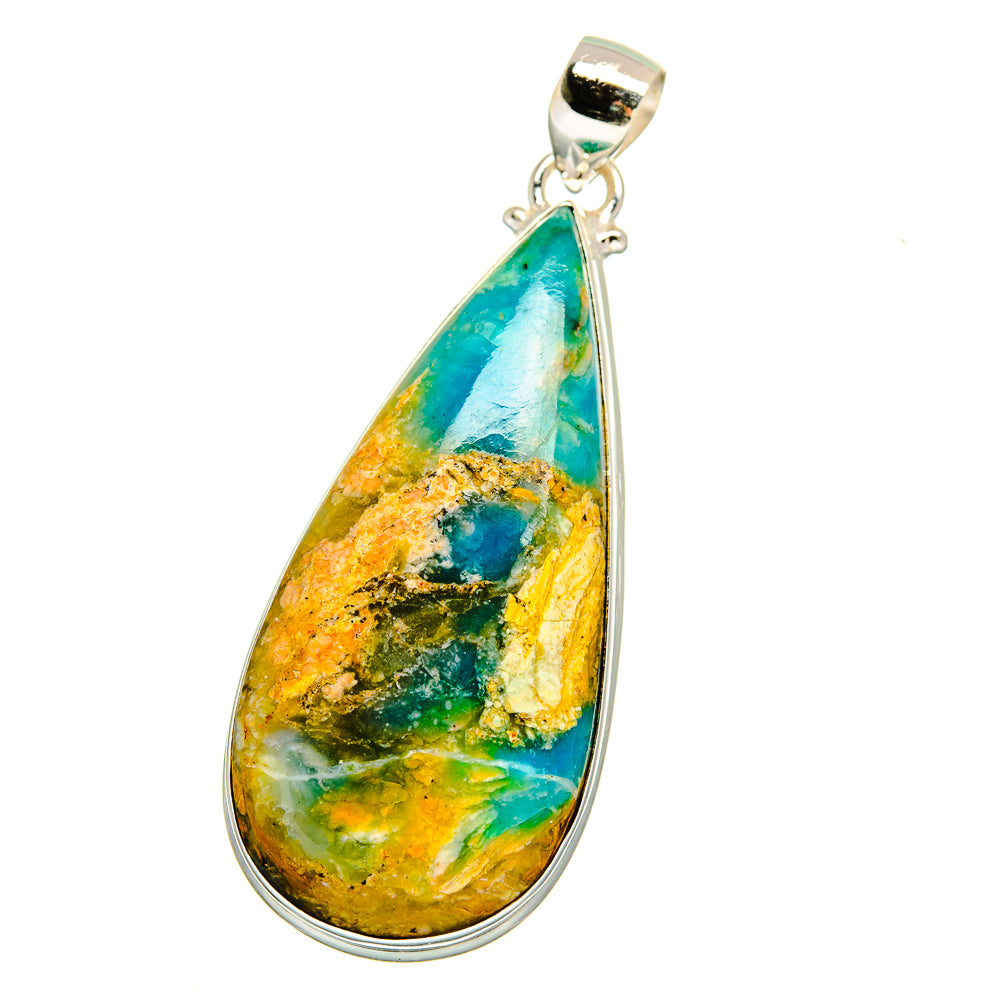 Peruvian Opal Pendants handcrafted by Ana Silver Co - PD16492