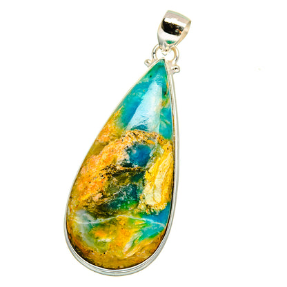 Peruvian Opal Pendants handcrafted by Ana Silver Co - PD16492