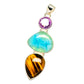 Tiger Eye Pendants handcrafted by Ana Silver Co - PD16499
