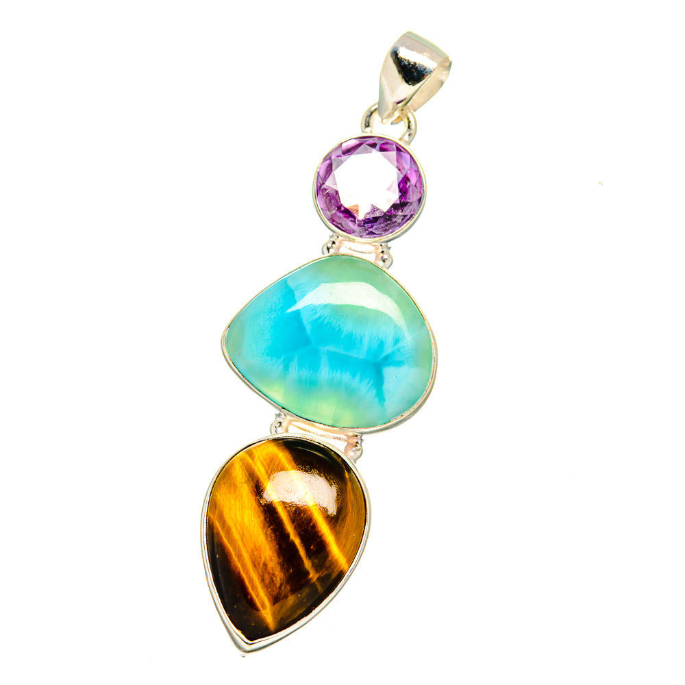 Tiger Eye Pendants handcrafted by Ana Silver Co - PD16499
