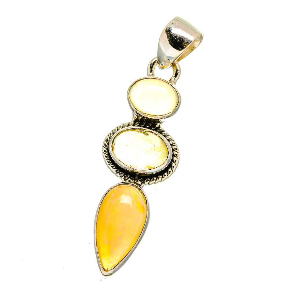 Ethiopian Opal Pendants handcrafted by Ana Silver Co - PD16512