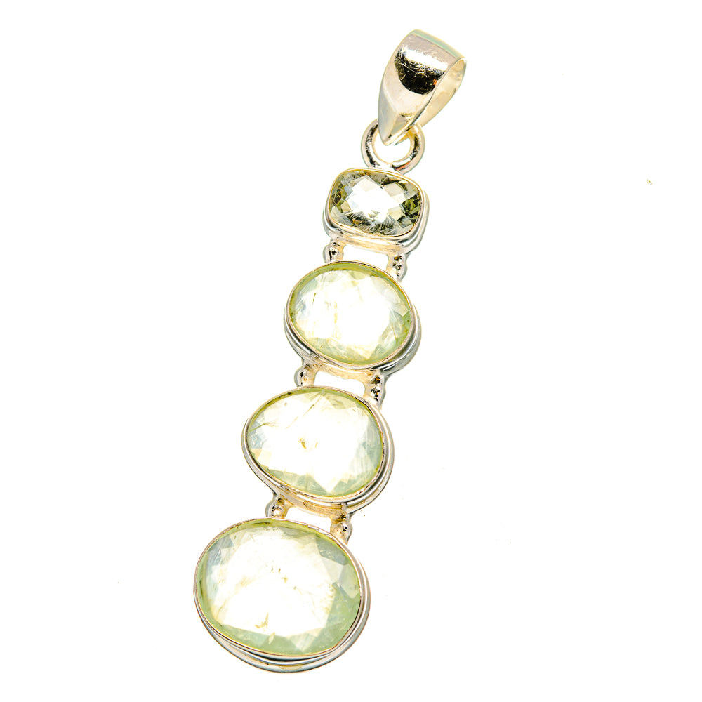 Prehnite Pendants handcrafted by Ana Silver Co - PD16513 - Photo 2