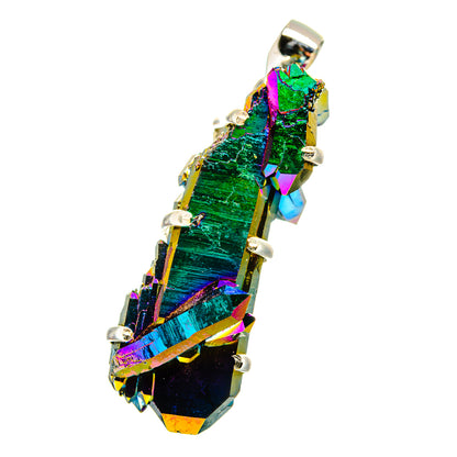 Titanium Sunshine Druzy Pendants handcrafted by Ana Silver Co - PD16518