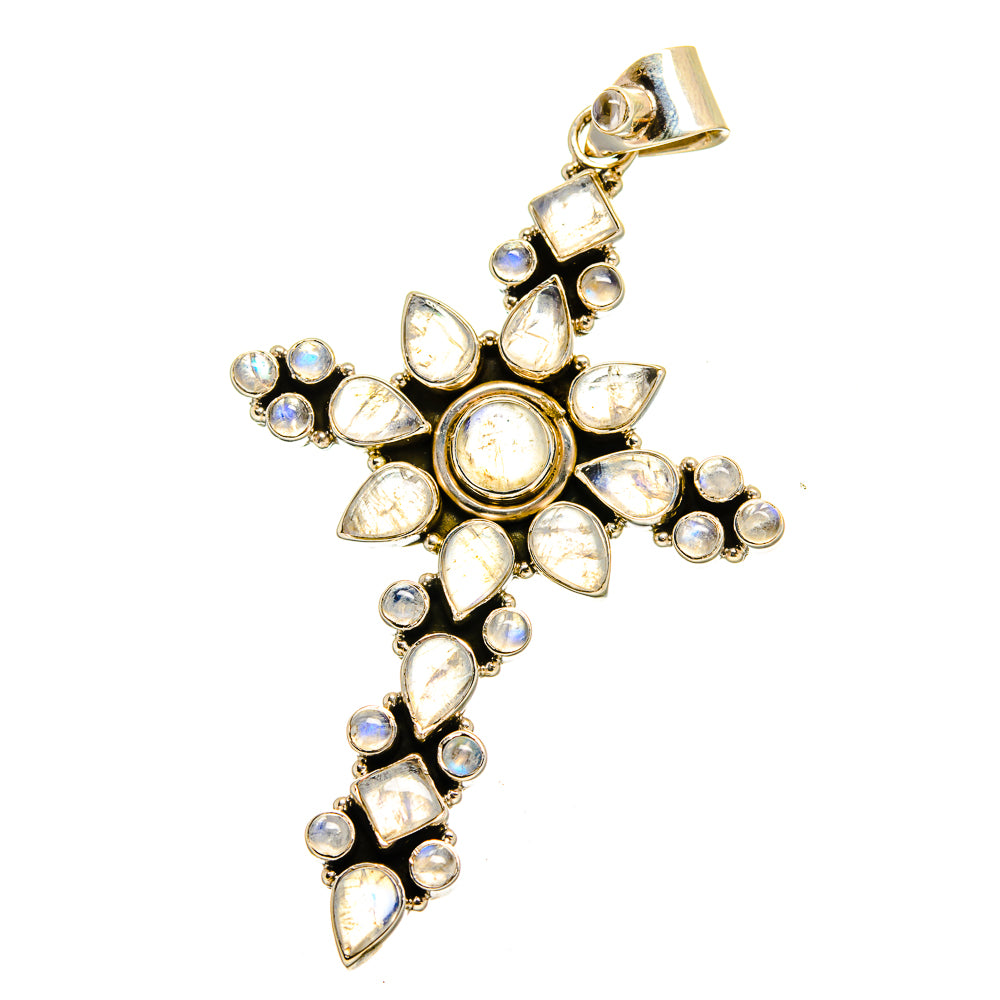 Rainbow Moonstone Pendants handcrafted by Ana Silver Co - PD16525