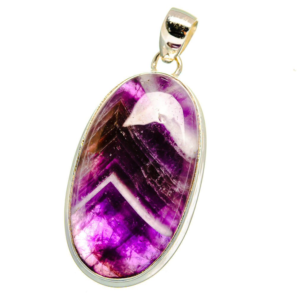 Chevron Amethyst Pendants handcrafted by Ana Silver Co - PD16533