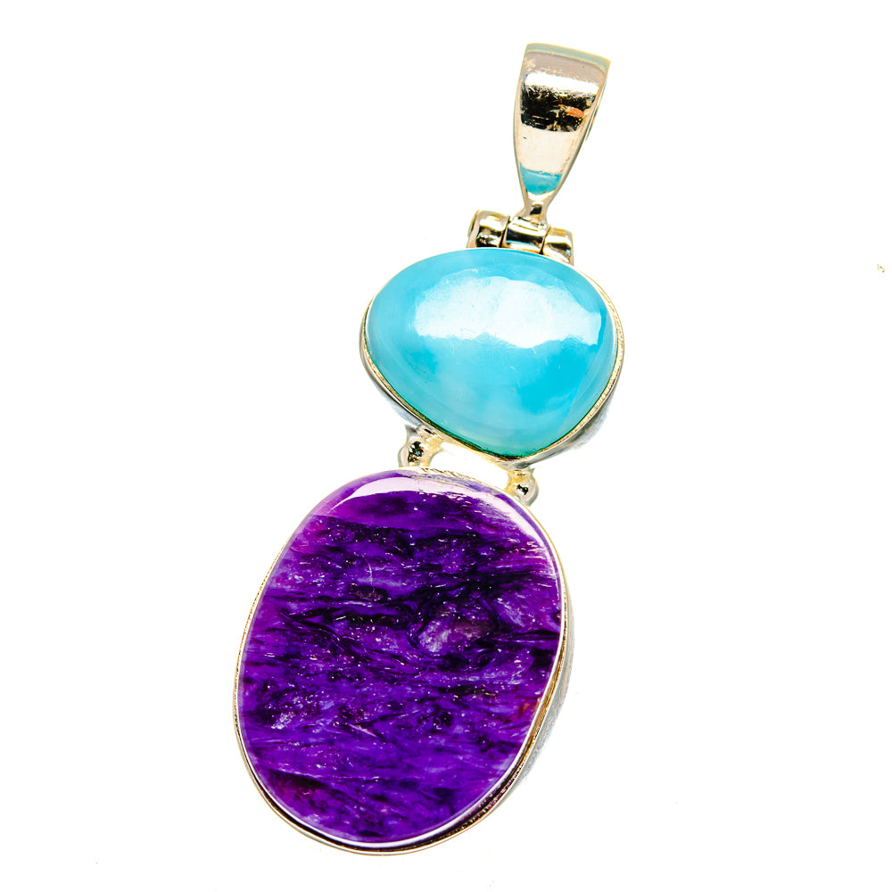Charoite Pendants handcrafted by Ana Silver Co - PD16536