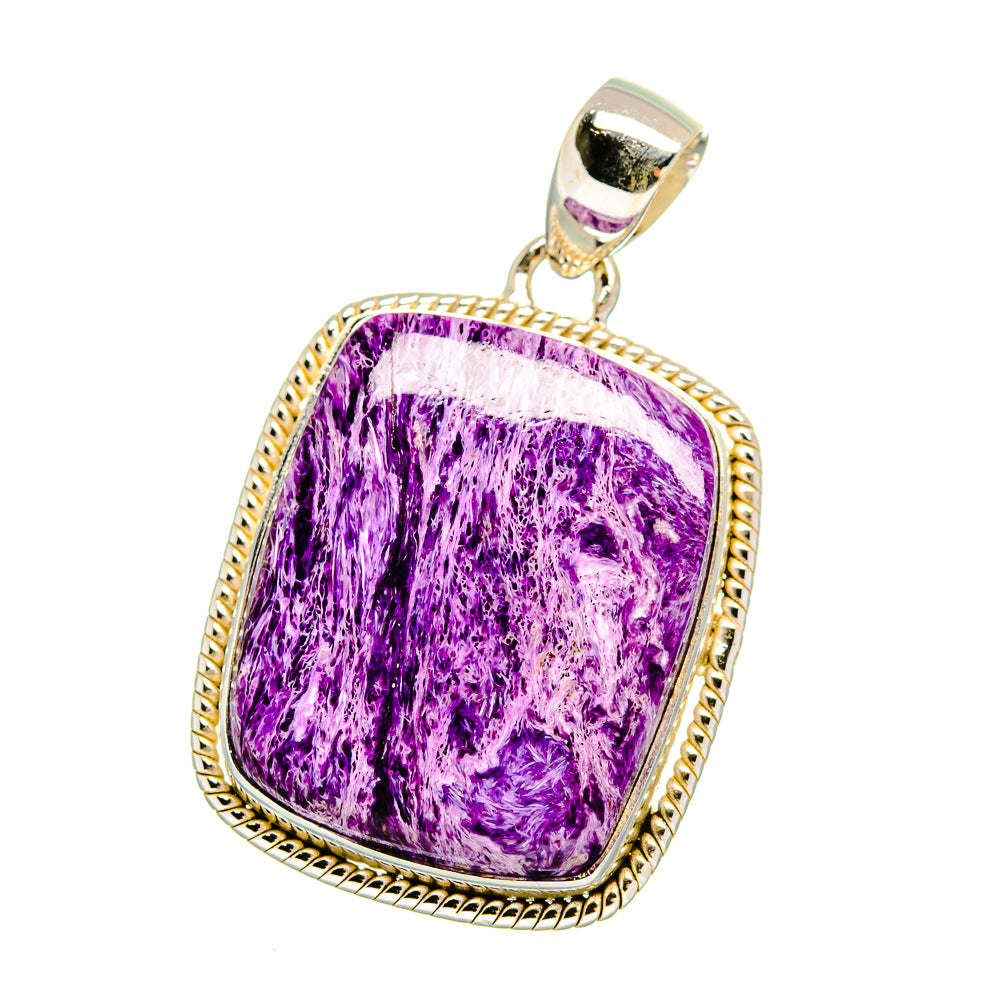 Charoite Pendants handcrafted by Ana Silver Co - PD16546